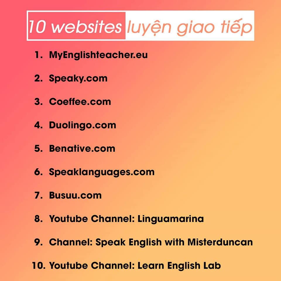 website luyện giao tiếp tiếng anh