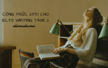 công thức 2551 IELTS WRITING task 2